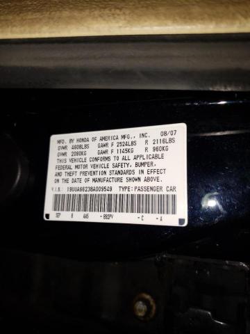 Photo 10 from auction – 2008 ACURA TL with VIN 19UUA66238A009549