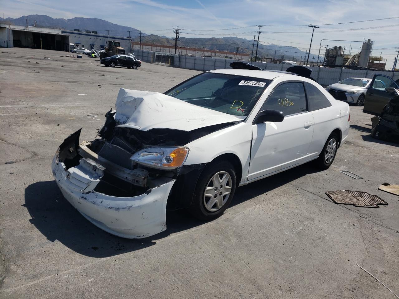 Photo 2 from auction – 2003 HONDA CIVIC LX with VIN 1HGEM22583L081493