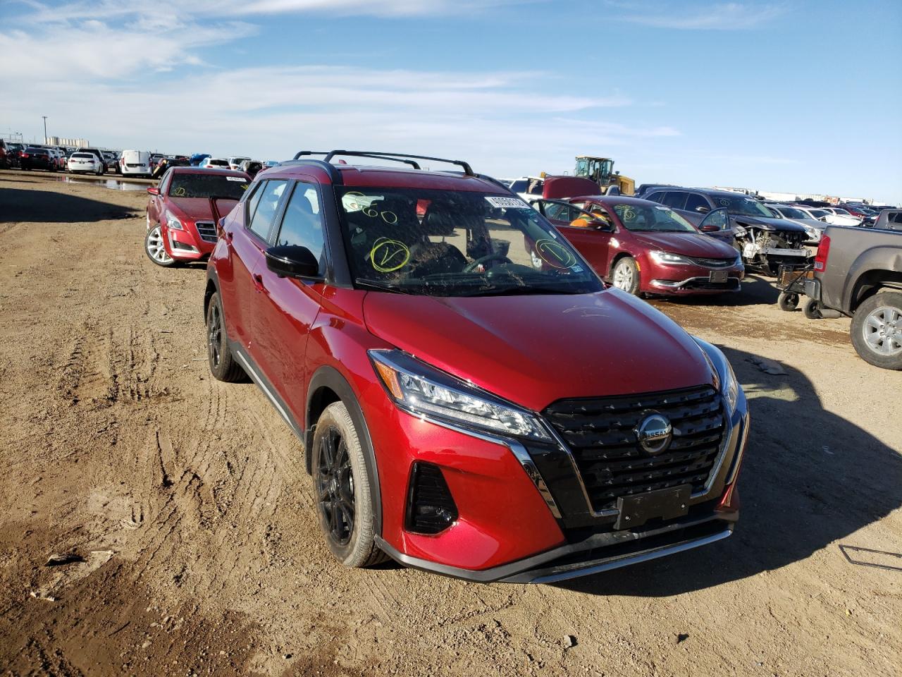 NISSAN KICKS SR 2021 with VIN 3N1CP5DV8ML528621 - Photo from auction