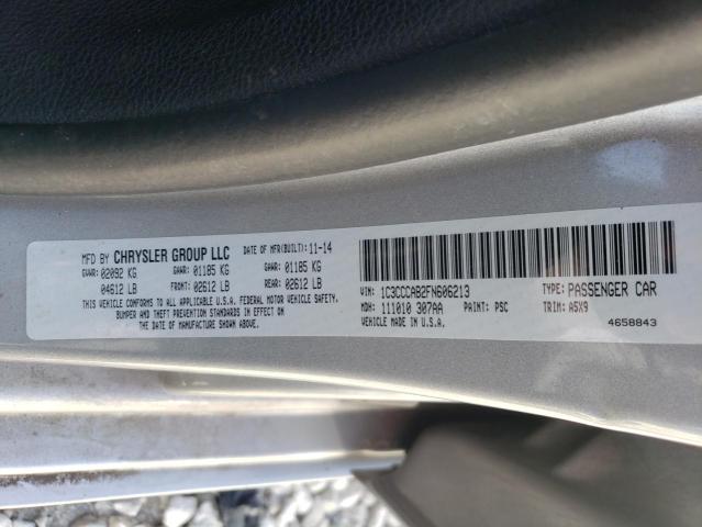 Photo 10 from auction – 2015 CHRYSLER 200 LIMITE with VIN 1C3CCCAB2FN606213