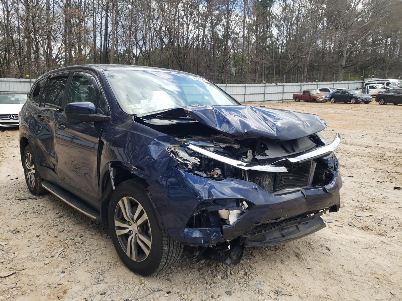 HONDA PILOT EX 2016 with VIN 5FNYF5H35GB014128 - Photo from auction