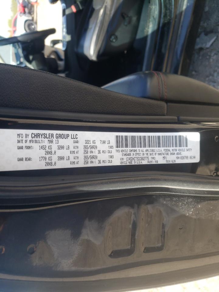 Photo 10 from auction – 2013 DODGE DURANGO R/ with VIN 1C4SDHCT5DC662775