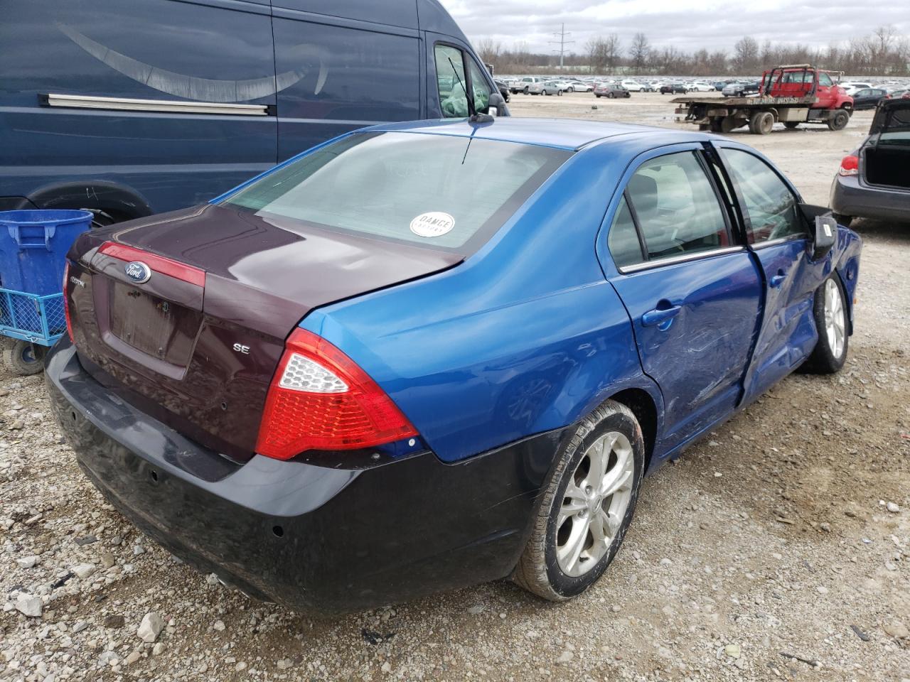 Photo 4 from auction – 2012 FORD FUSION SE with VIN 3FAHP0HA7CR106967