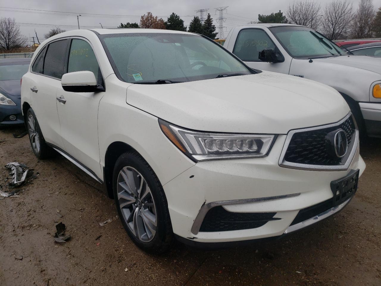 ACURA MDX TECHNO 2017 with VIN 5FRYD4H58HB009037 - Photo from auction
