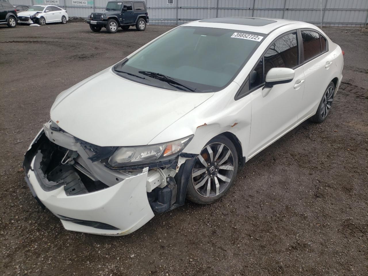 Photo 2 from auction – 2014 HONDA CIVIC LX with VIN 2HGFB2F52EH011394
