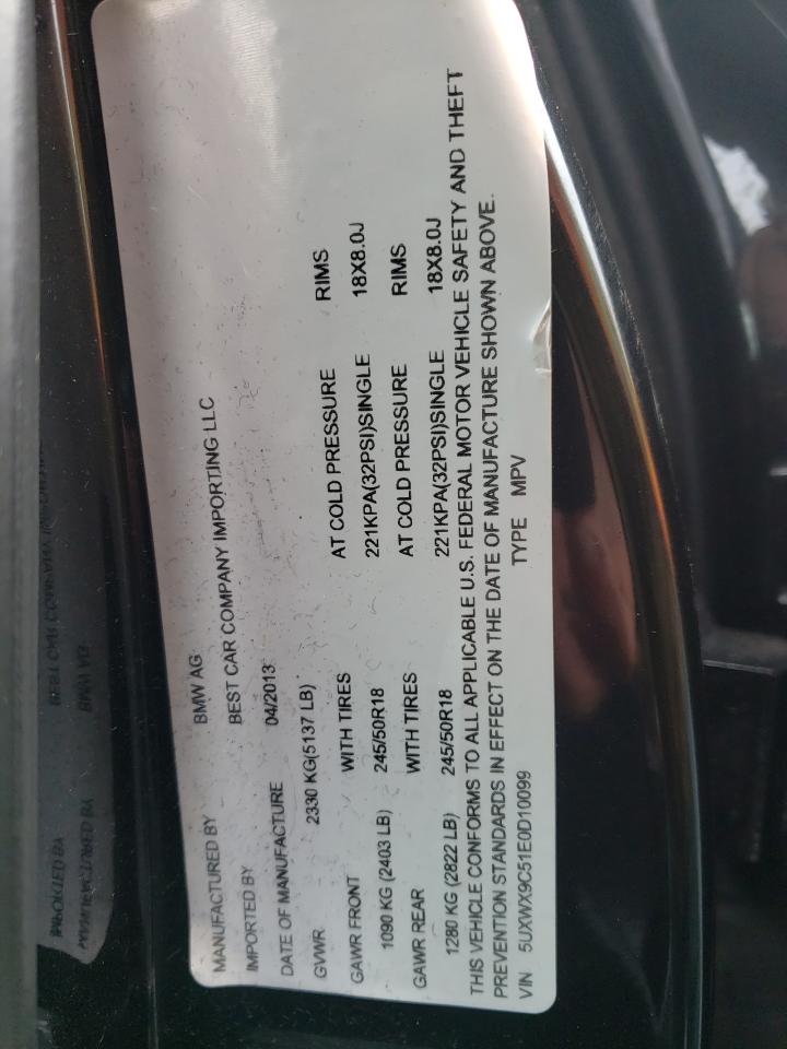 Photo 10 from auction – 2014 BMW X3 with VIN 5UXWX9C51E0D10099