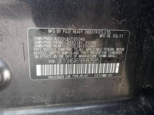 Photo 10 from auction – 2011 SUBARU IMPREZA 2. with VIN JF1GH6A69BH825851