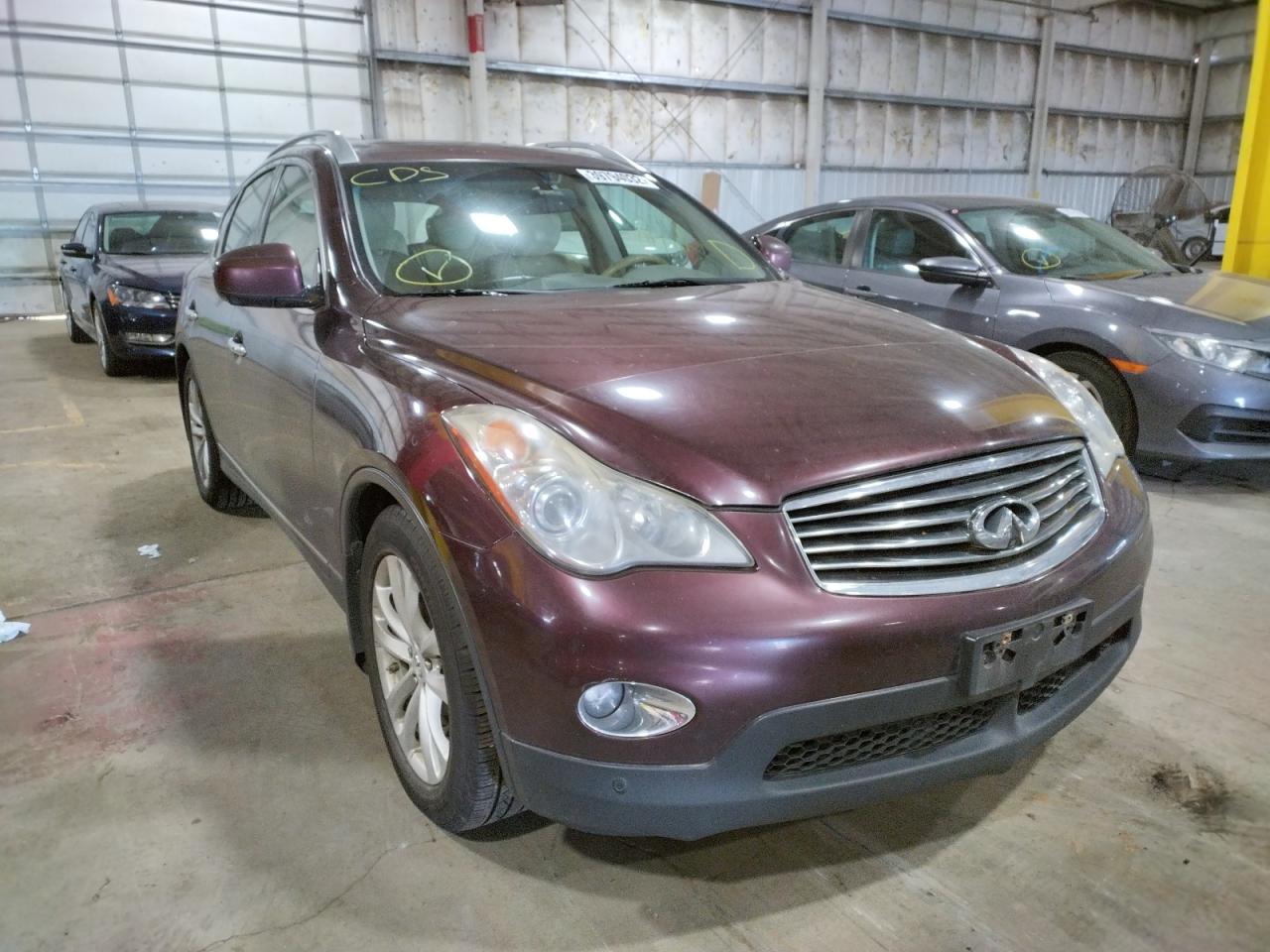 INFINITI EX35 2011 with VIN JN1AJ0HR1BM850755 - Photo from auction