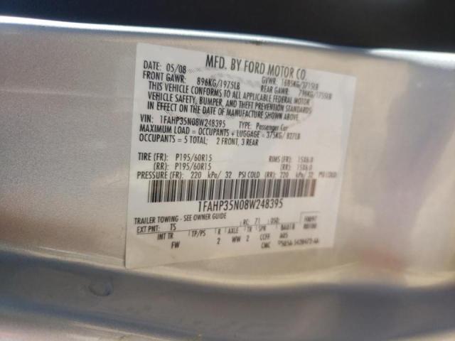 Photo 10 from auction – 2008 FORD FOCUS SE with VIN 1FAHP35N08W248395