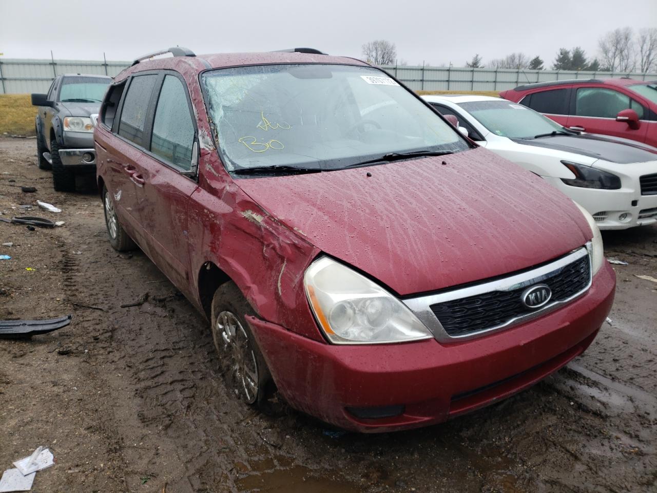 KIA SEDONA 2011 with VIN KNDMG4C79B6363720 - Photo from auction