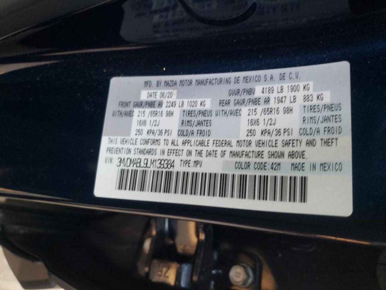 صورة رقم 10 من المزاد - 2020 MAZDA CX-30 مع VIN 3MVDMABL9LM139384