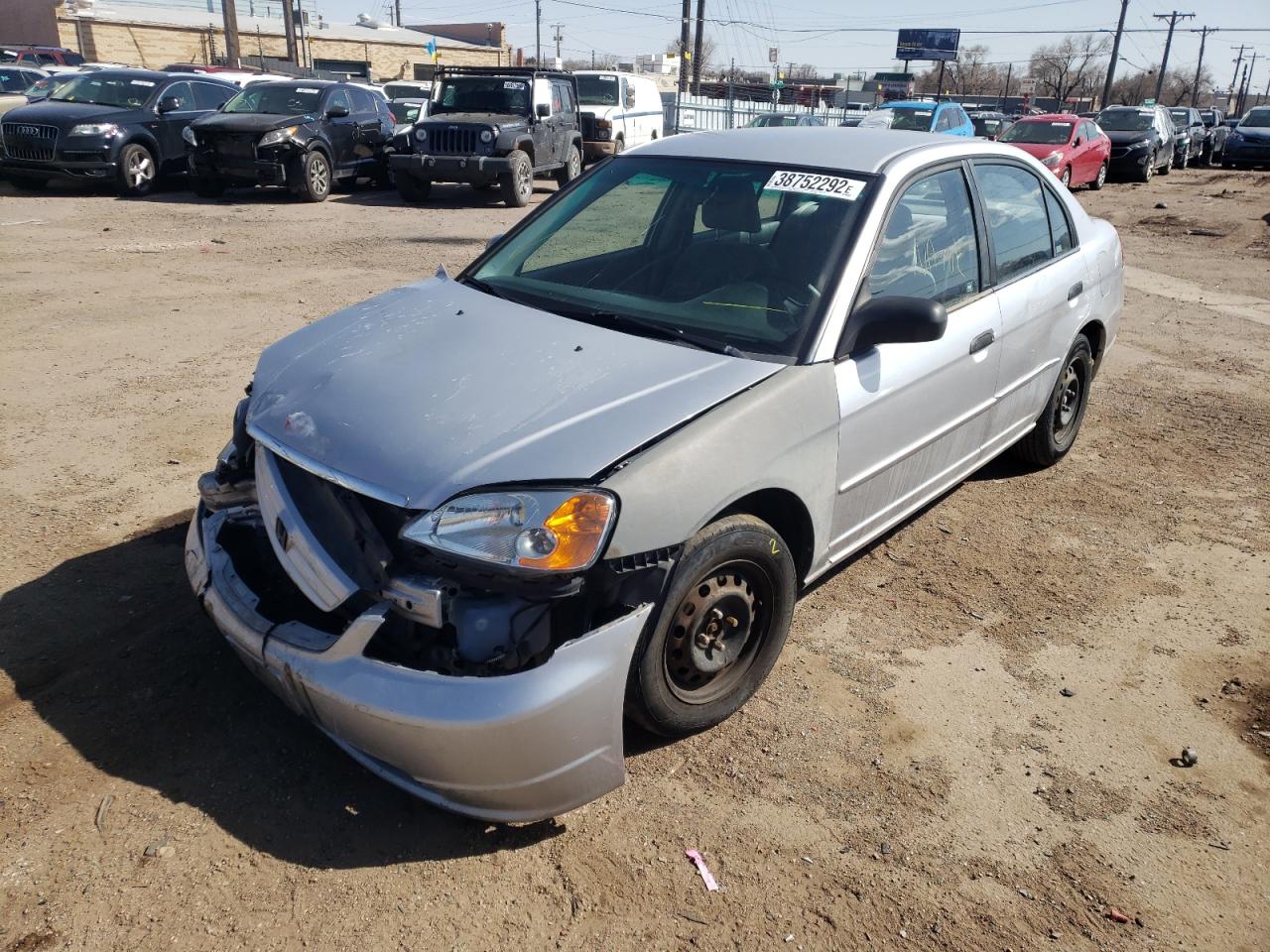 Photo 2 from auction – 2001 HONDA CIVIC LX with VIN JHMES16551S007202