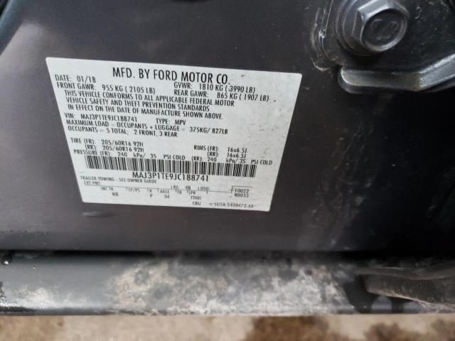 Photo 10 from auction – 2018 FORD ECOSPORT S with VIN MAJ3P1TE9JC188741