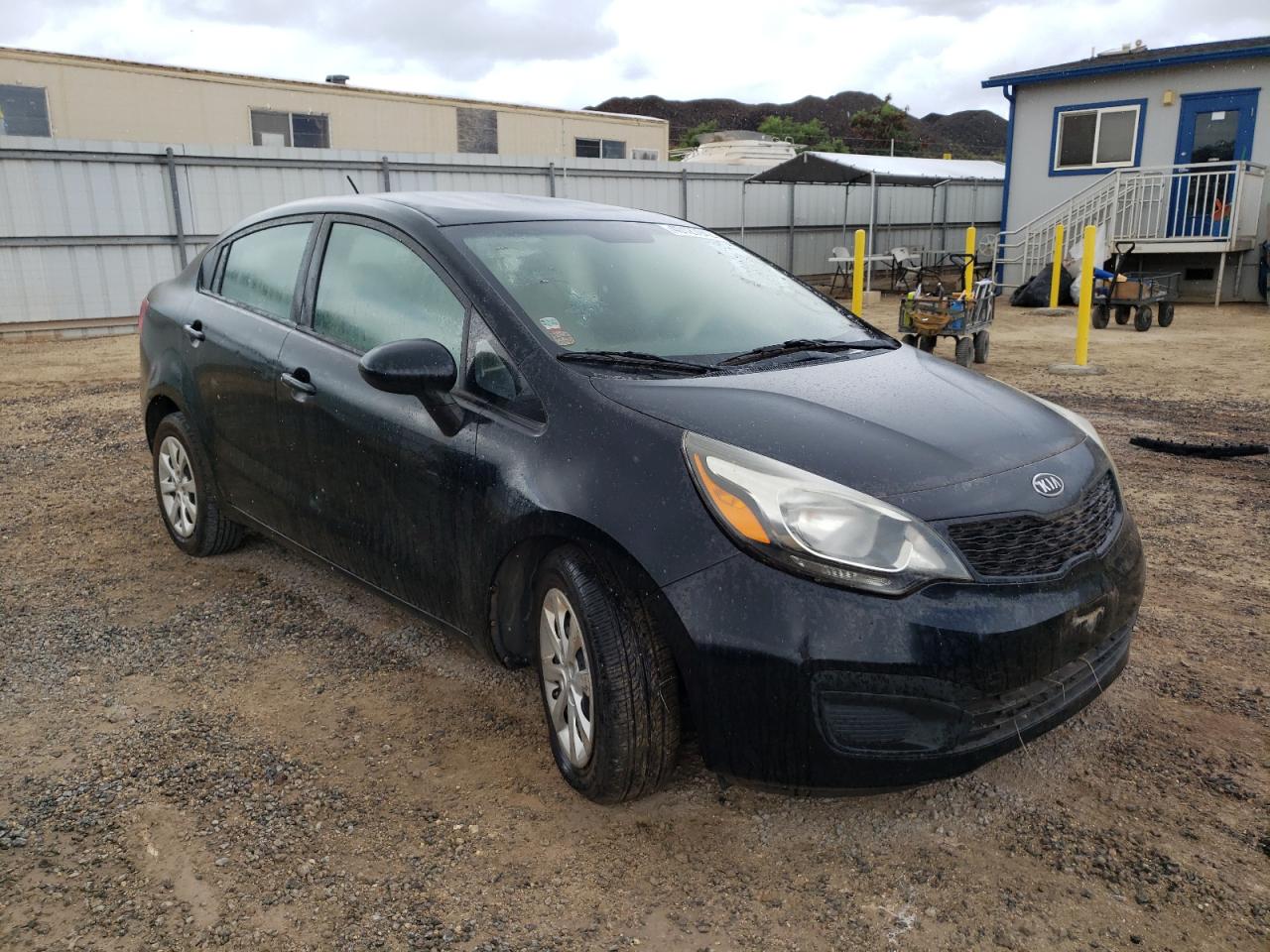 KIA RIO LX 2013 with VIN KNADM4A30D6100153 - Photo from auction