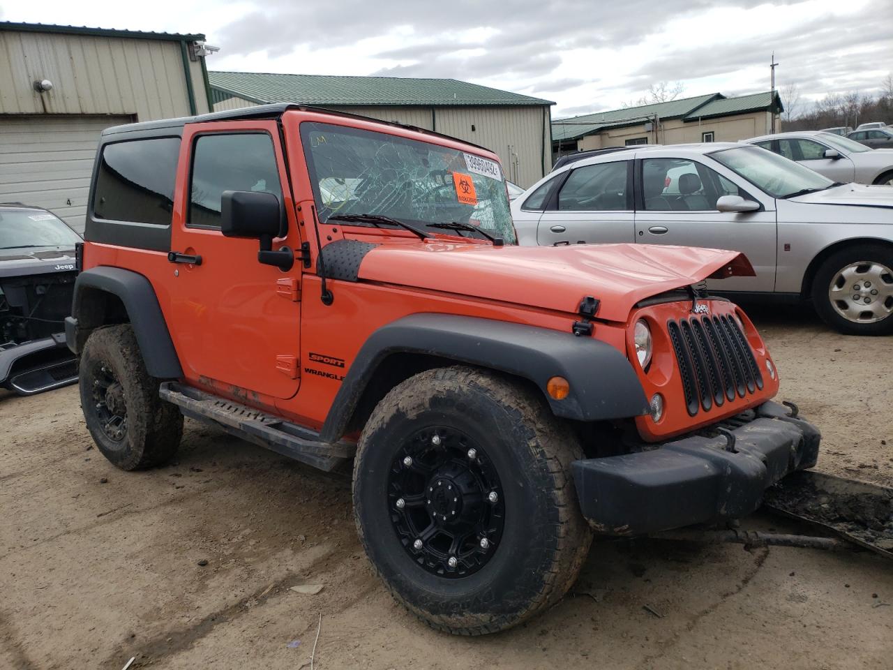 JEEP WRANGLER S 2015 with VIN 1C4AJWAG2FL617732 - Photo from auction