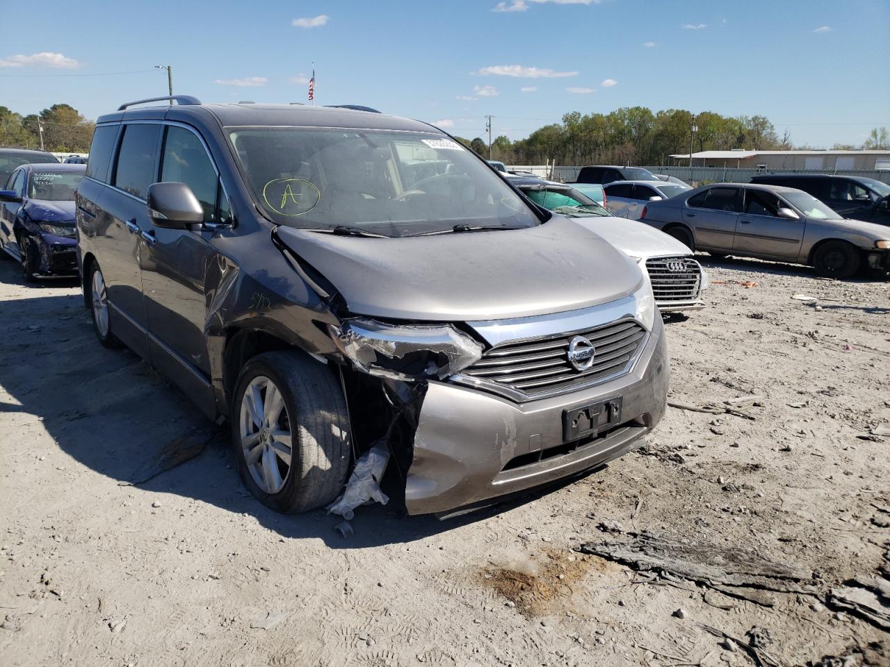 NISSAN QUEST S 2013 with VIN JN8AE2KP3D9070688 - Photo from auction