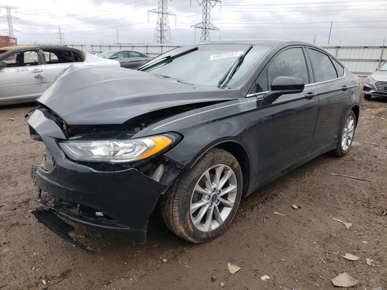 Photo 2 from auction – 2017 FORD FUSION SE with VIN 3FA6P0HD2HR262679