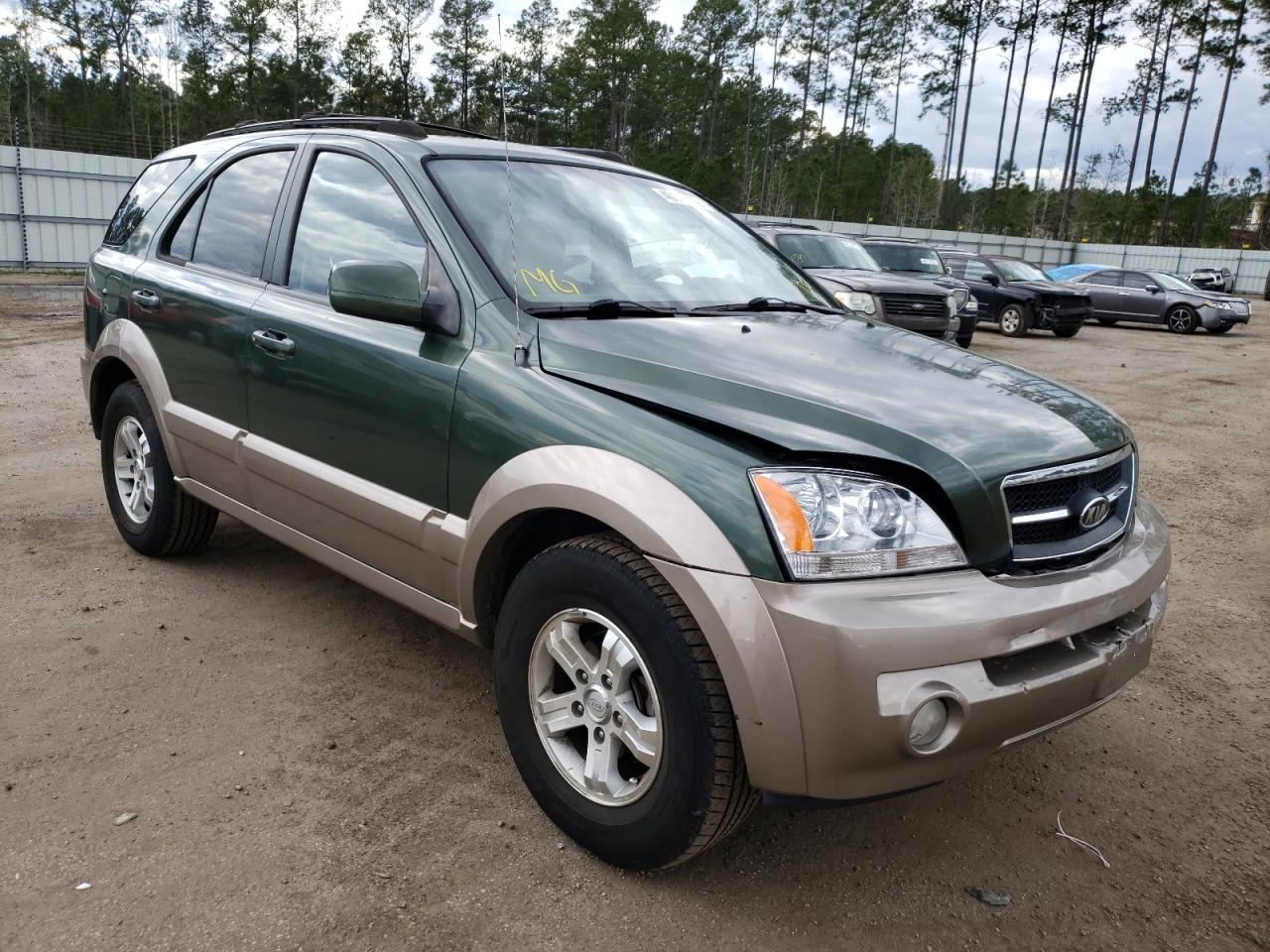 KIA SORENTO EX 2006 with VIN KNDJD733165634372 - Photo from auction