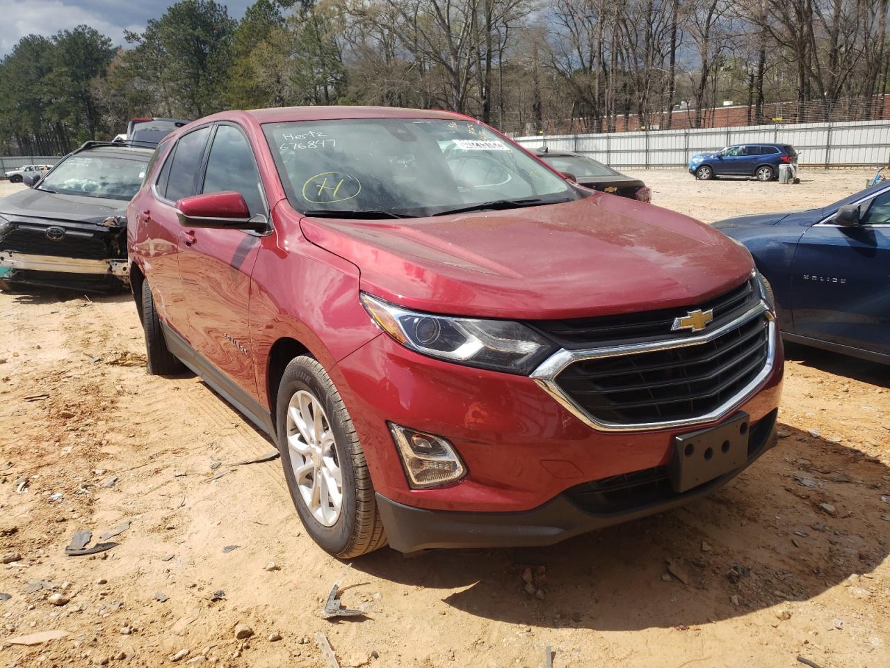 CHEVROLET EQUINOX LT 2019 with VIN 3GNAXJEV9KS676847 - Photo from auction
