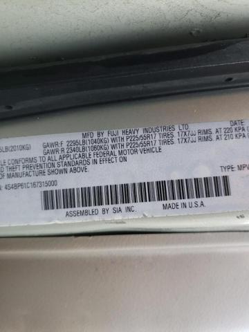 Photo 10 from auction – 2006 SUBARU LEGACY OUT with VIN 4S4BP61C167315000