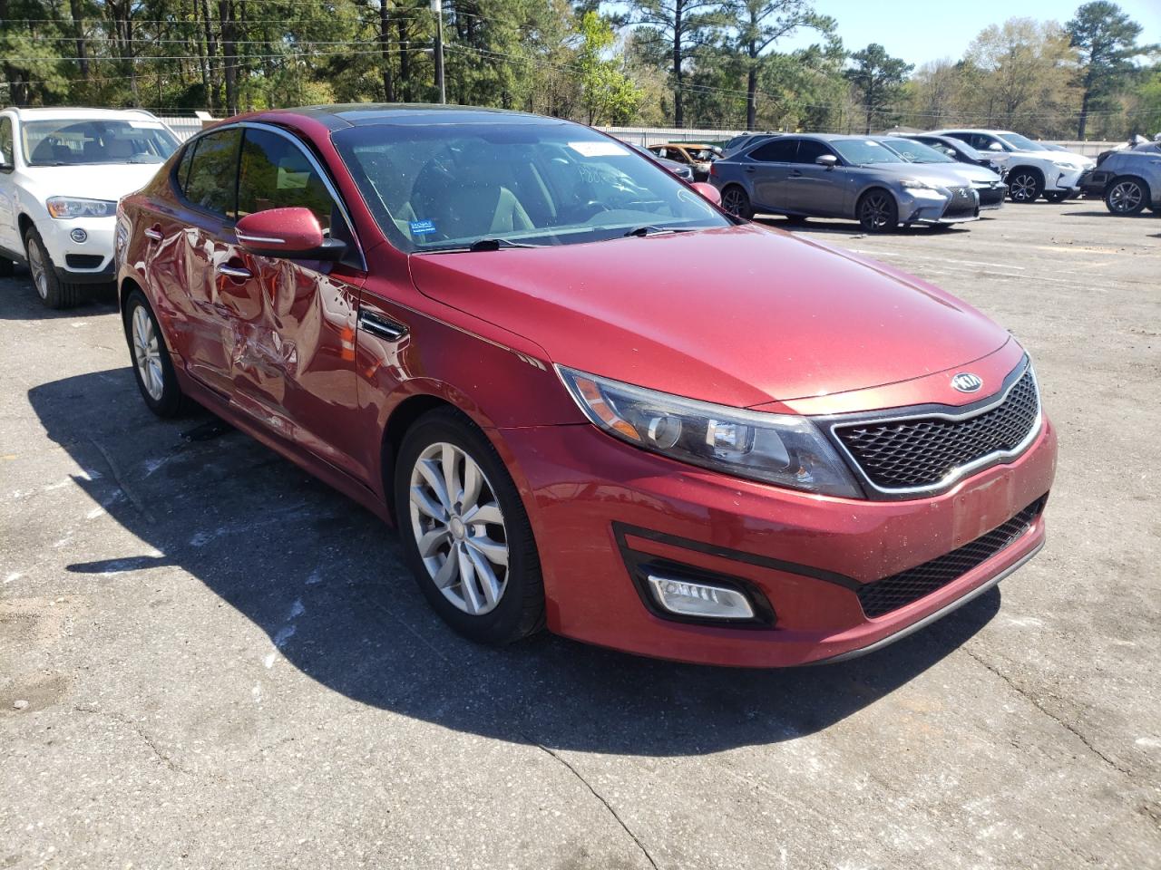 KIA OPTIMA EX 2014 with VIN 5XXGN4A73EG270462 - Photo from auction