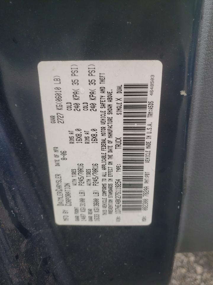 Photo 10 from auction – 2007 DODGE DAKOTA QUA with VIN 1D7HE48K27S119254