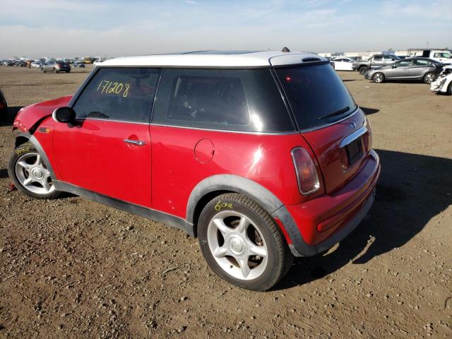Photo 3 from auction – 2002 MINI COOPER with VIN WMWRC33462TE11919