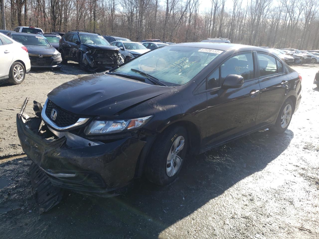 Photo 2 from auction – 2013 HONDA CIVIC LX with VIN 2HGFB2F55DH598768
