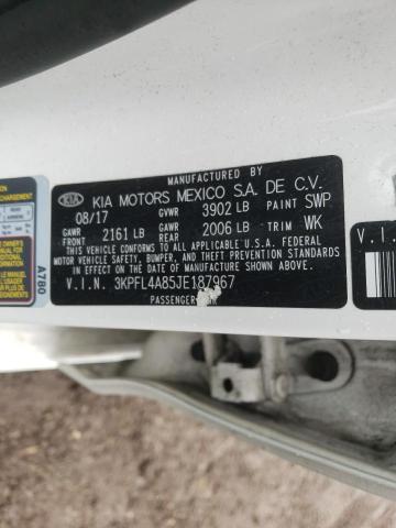 Photo 10 from auction – 2018 KIA FORTE EX with VIN 3KPFL4A85JE187967