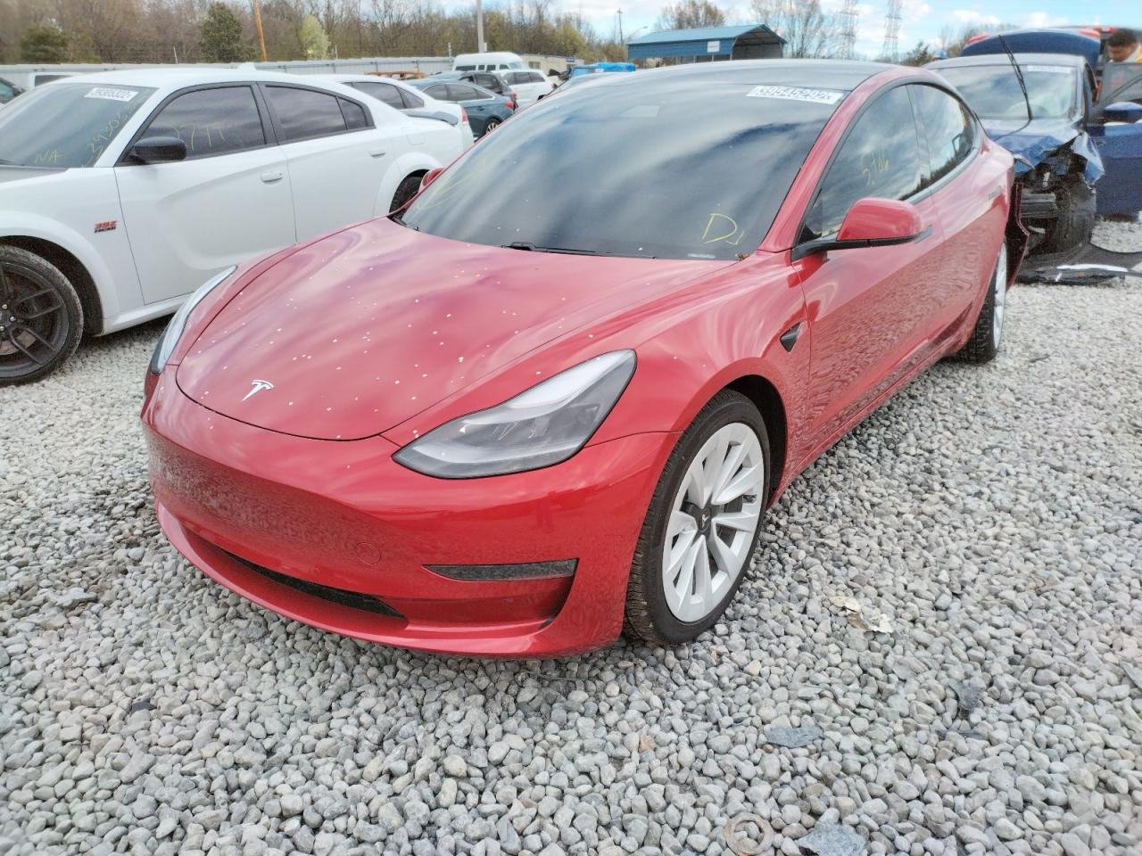 Photo 2 from auction – 2021 TESLA MODEL 3 with VIN 5YJ3E1EB6MF980386