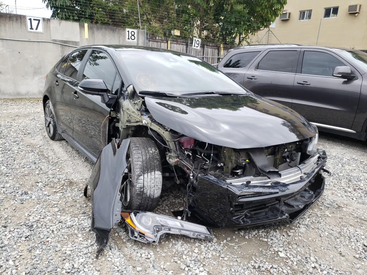 TOYOTA COROLLA SE 2021 with VIN 5YFS4MCE3MP076223 - Photo from auction