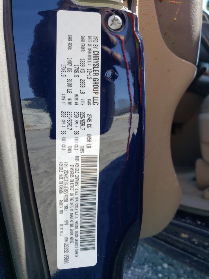 Photo 10 from auction – 2014 CHRYSLER TOWN & COU with VIN 2C4RC1BG1ER274898