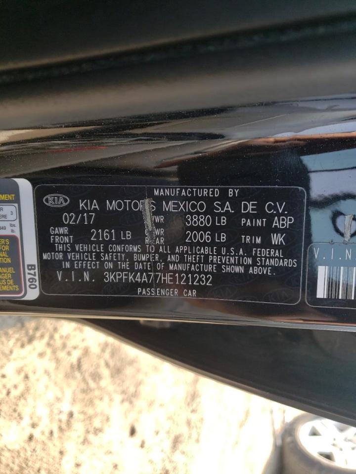 Photo 10 from auction – 2017 KIA FORTE LX with VIN 3KPFK4A77HE121232