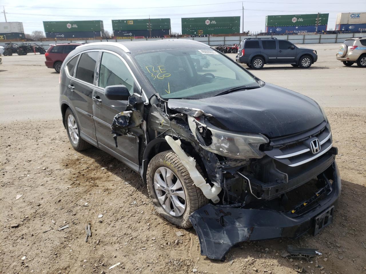 HONDA CR-V EXL 2013 with VIN 2HKRM4H78DH684423 - Photo from auction