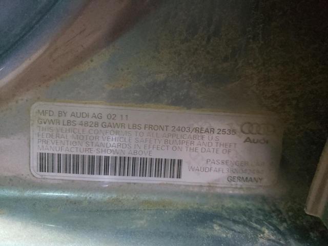 Photo 10 from auction – 2011 AUDI A4 PREMIUM with VIN WAUDFAFL3BN042494
