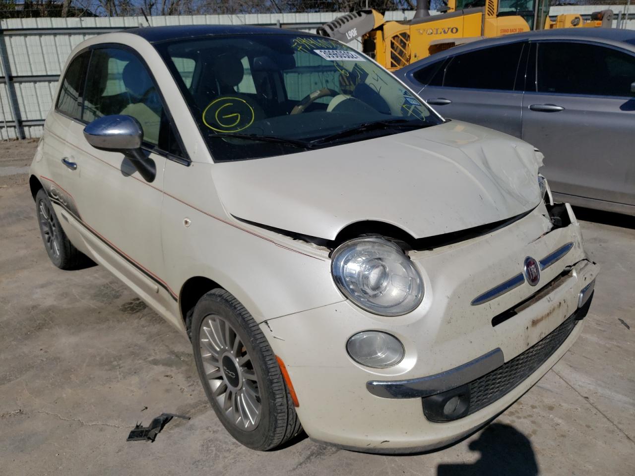 Photo 1 from auction – 2013 FIAT 500 LOUNGE with VIN 3C3CFFCR3DT651824