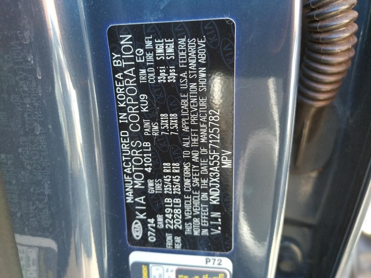 Photo 10 from auction – 2015 KIA SOUL ! with VIN KNDJX3A55F7125782