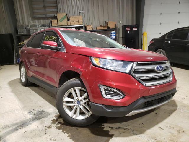 FORD EDGE SEL 2015 with VIN 2FMTK4J8XFBC01541 - Photo from auction
