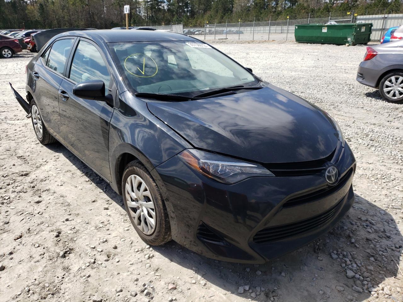 TOYOTA COROLLA LE 2017 with VIN 5YFBURHEXHP731263 - Photo from auction