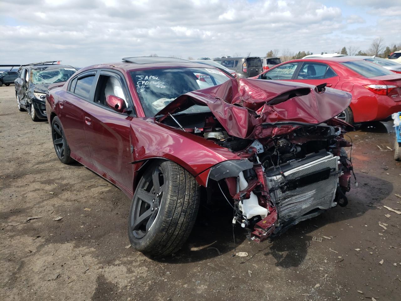 DODGE CHARGER SR 2019 with VIN 2C3CDXL94KH618901 - Photo from auction