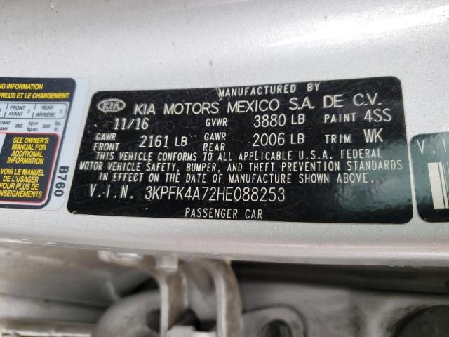 Photo 10 from auction – 2017 KIA FORTE LX with VIN 3KPFK4A72HE088253