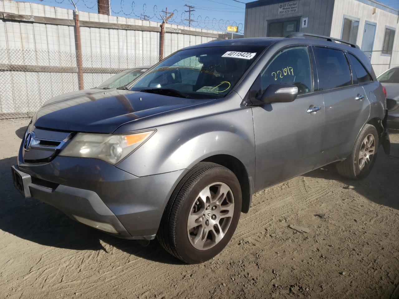 Photo 2 from auction – 2008 ACURA MDX TECHNO with VIN 2HNYD28458H503339