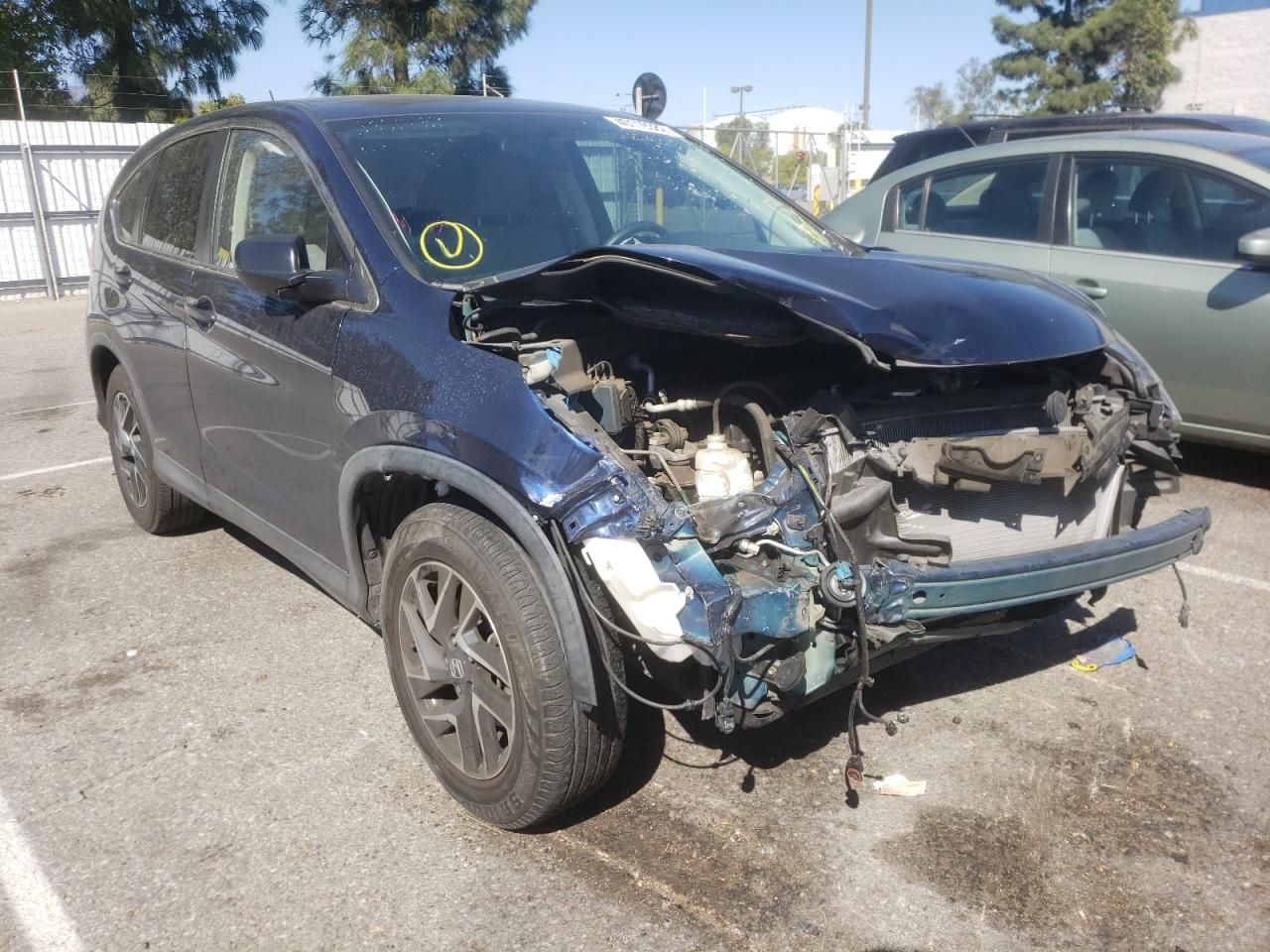 HONDA CR-V SE 2016 with VIN 2HKRM3H42GH548146 - Photo from auction