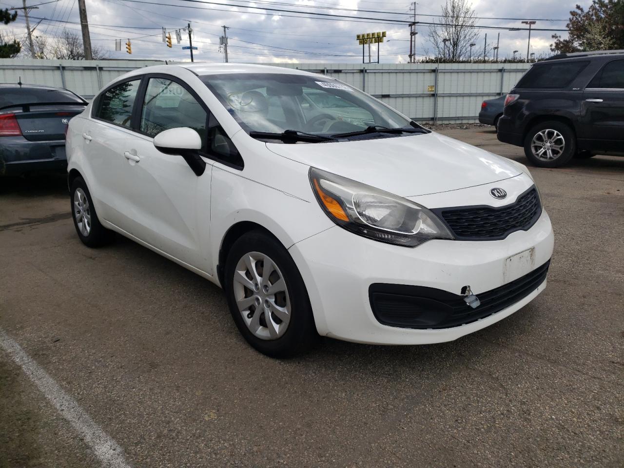 KIA RIO LX 2013 with VIN KNADM4A36D6218188 - Photo from auction