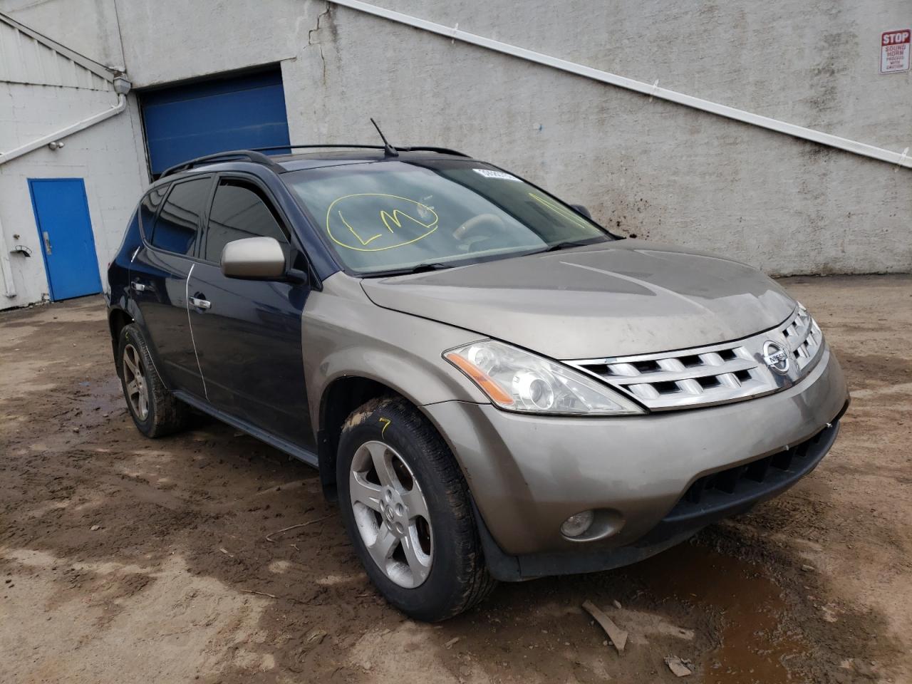 NISSAN MURANO SL 2004 with VIN JN8AZ08W04W327587 - Photo from auction