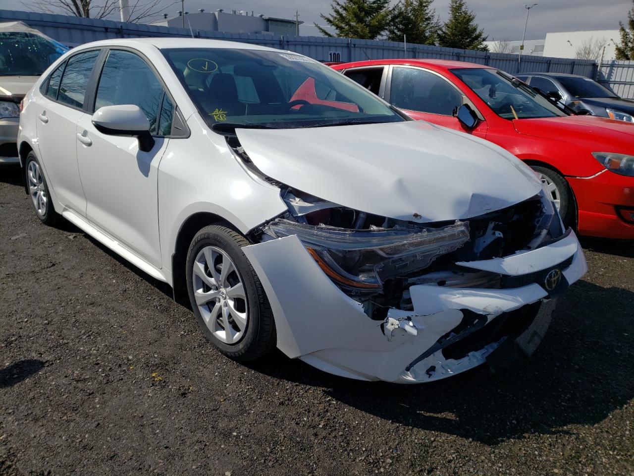 TOYOTA COROLLA LE 2021 with VIN 5YFBPMBE2MP212866 - Photo from auction