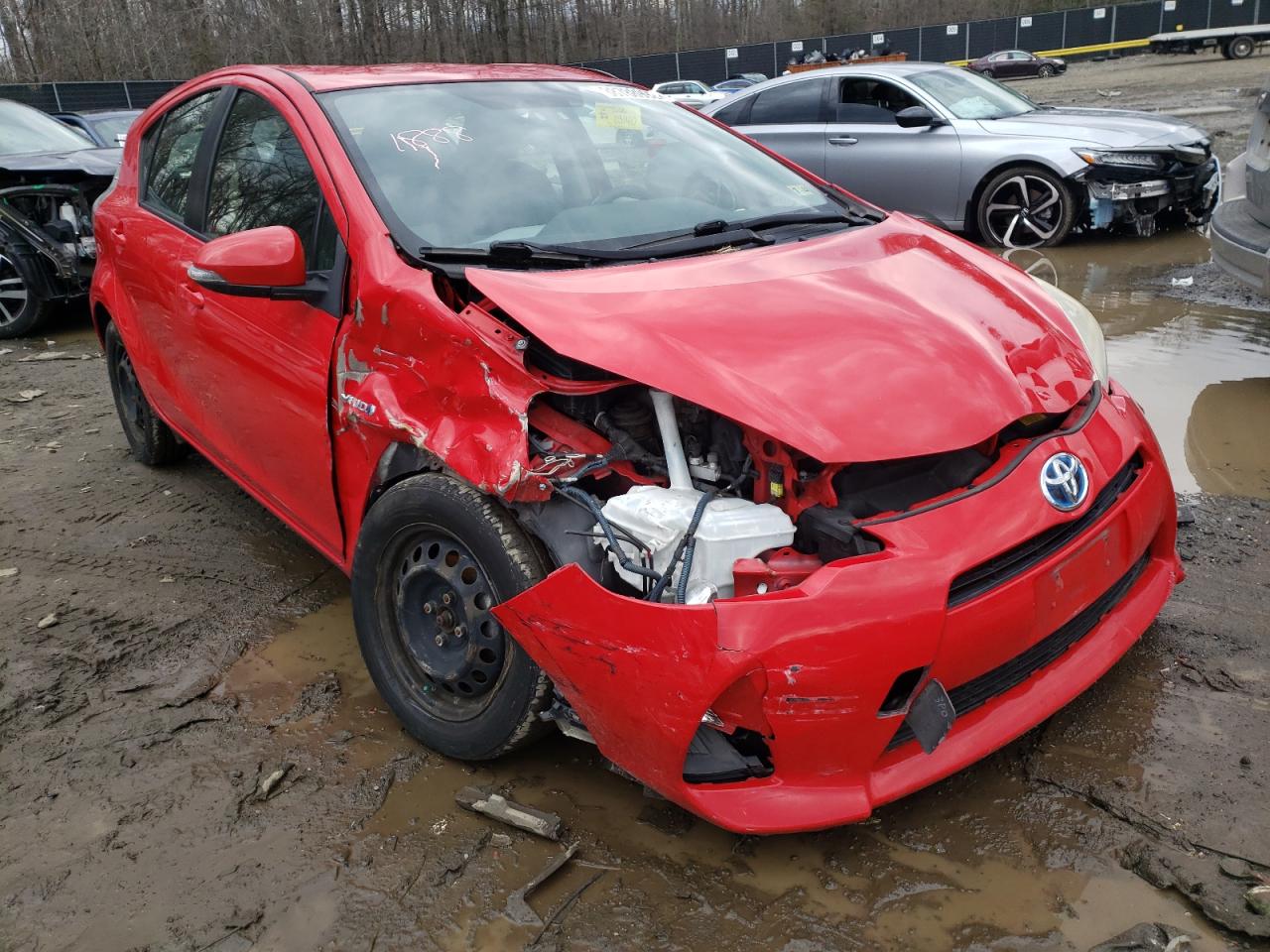 TOYOTA PRIUS C 2012 with VIN JTDKDTB39C1005136 - Photo from auction
