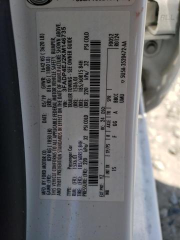 Photo 10 from auction – 2019 FORD FIESTA SE with VIN 3FADP4EJ2KM146735