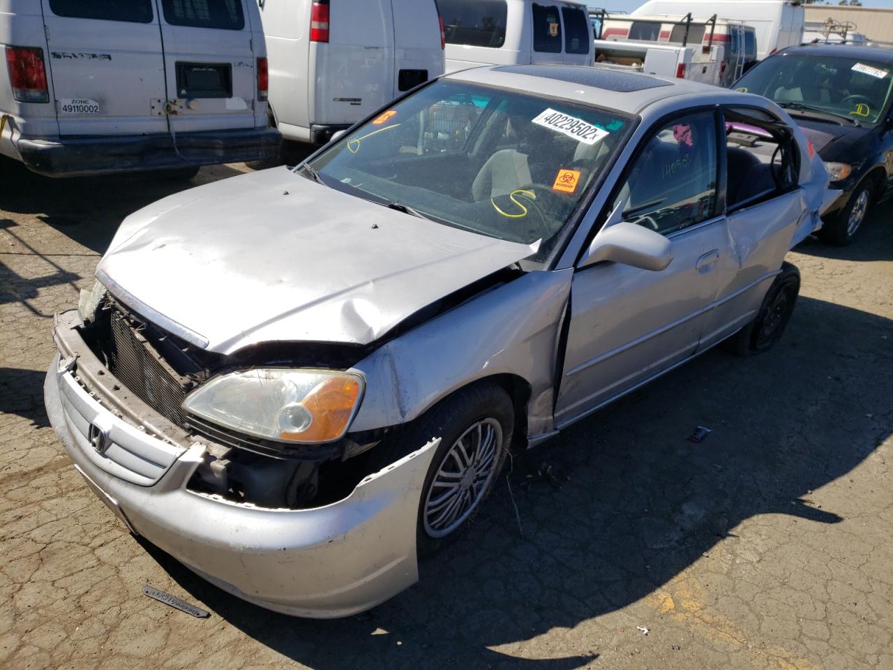 Photo 2 from auction – 2002 HONDA CIVIC EX with VIN 2HGES267X2H530654