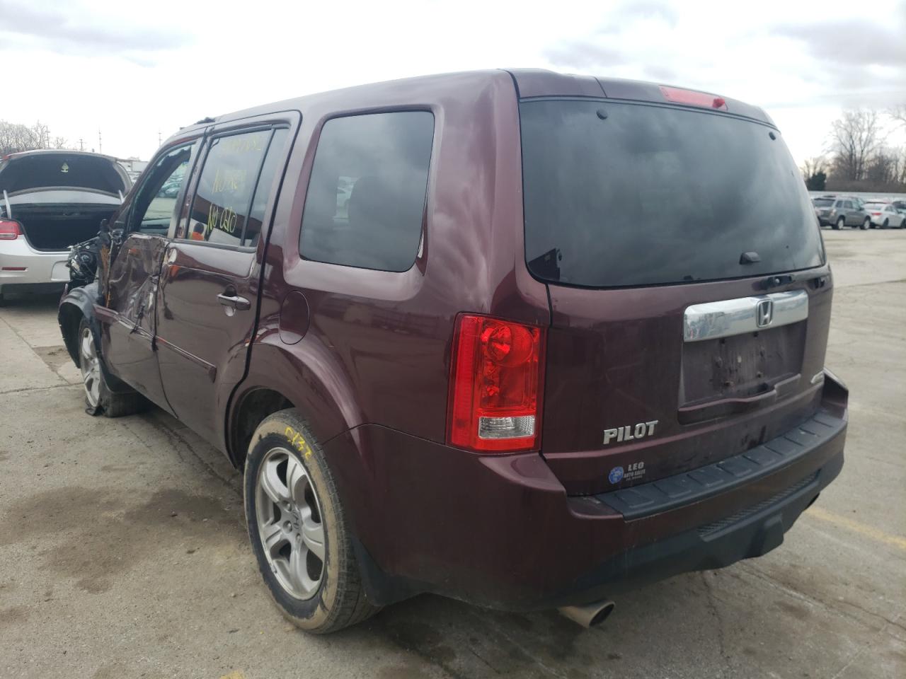 Photo 3 from auction – 2013 HONDA PILOT EXL with VIN 5FNYF4H54DB042946